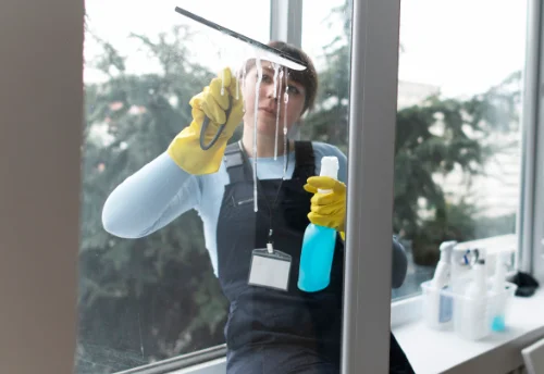 Nettoyage de vitres intérieures et extérieures à Notre-Dame-du-Pré